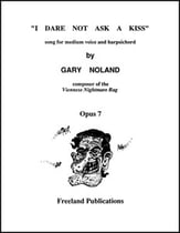 I Dare Not Ask a Kiss, Op. 7 Vocal Solo & Collections sheet music cover